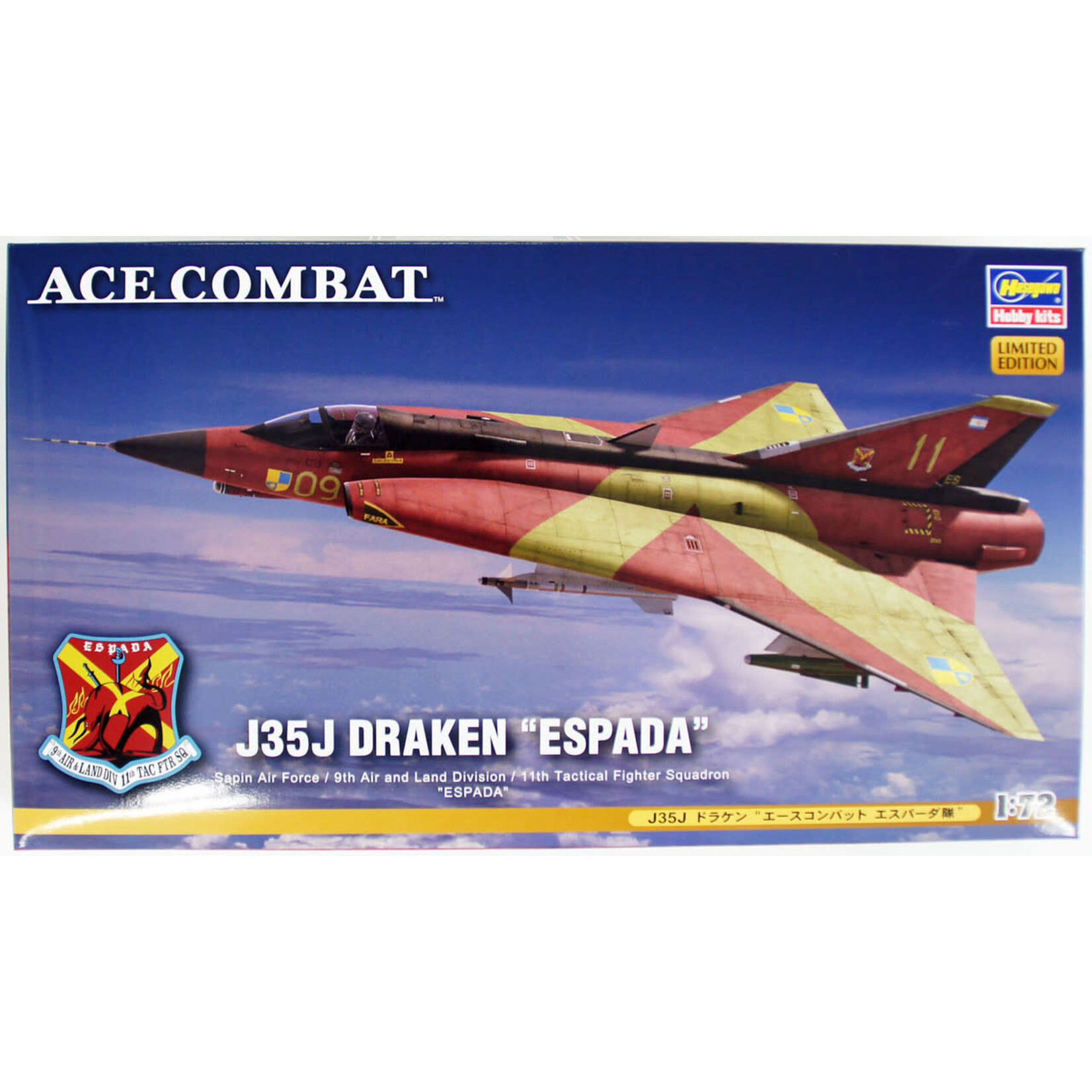 Hasegawa 52140 1/72 J35J Draken "Ace Combat Espada"