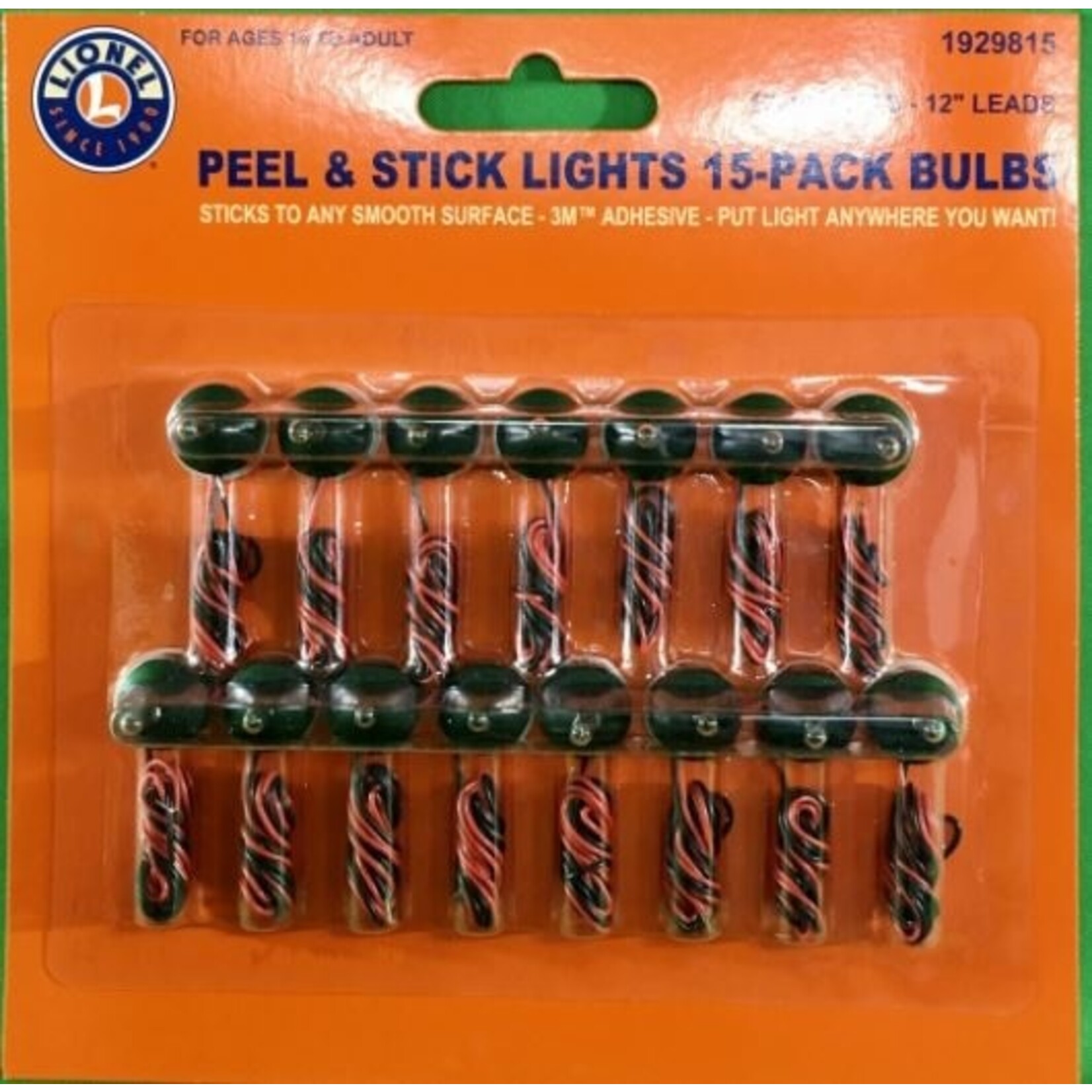 Lionel 1929815 O Peel & Stick Lights 15pk