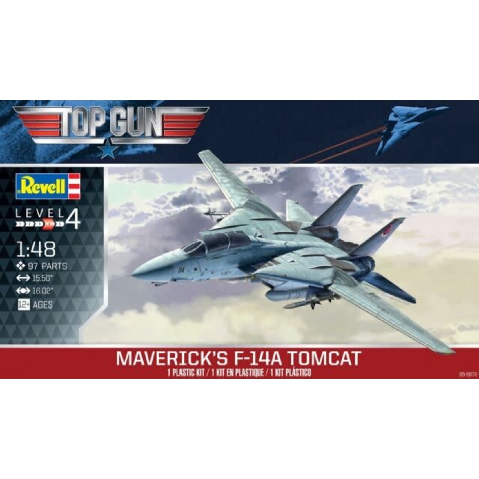 Revell 855872  F14 A Tomcat Top Gun Classic