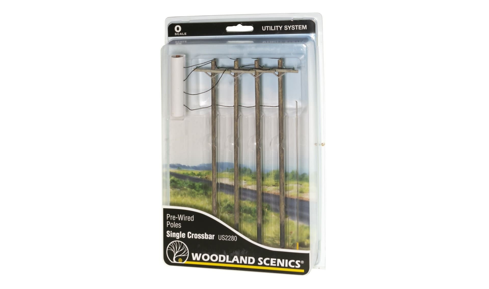 2280 O Pre-Wired Single Crossbar Wired Pole
