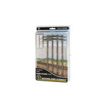 Woodland Scenics 2281 O Pre-Wired Poles Double Crossbar Wired Poles