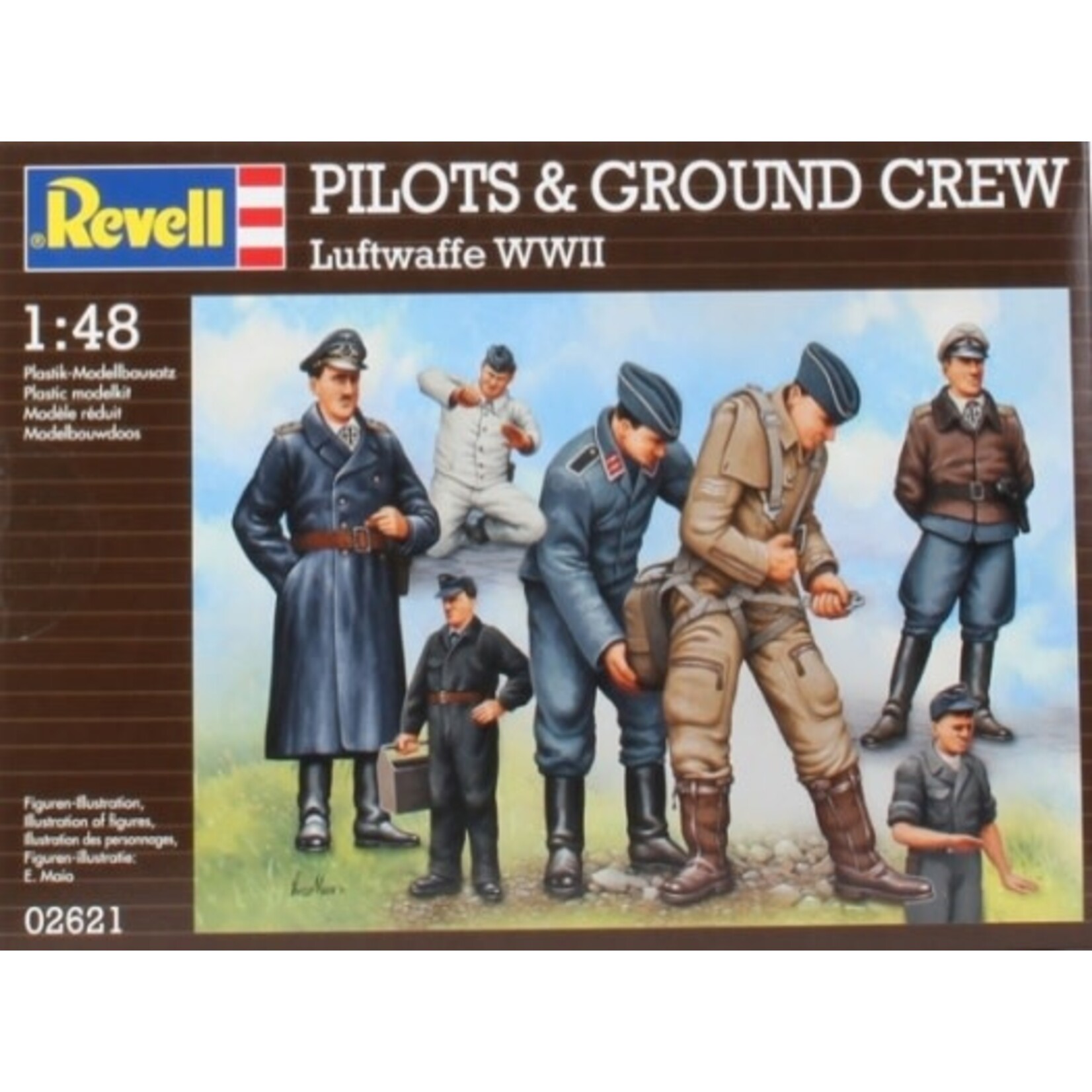 Revell 2621 1:48 Pilots & Ground Crew, German Air Force WWII