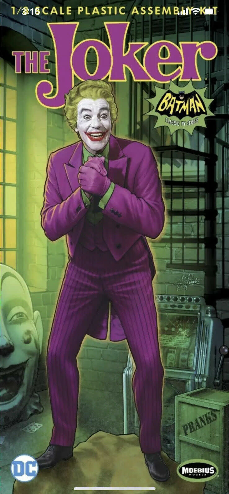 956 The Joker 1966 Batman 1/8 Scale Plastic Model Kit
