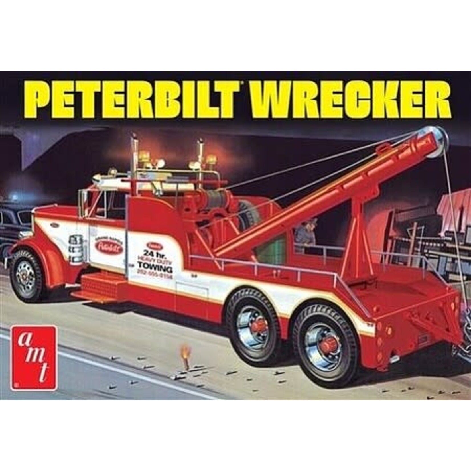 AMT 1133 AMT Peterbilt 359 Wrecker 1:25 Scale Model Kit