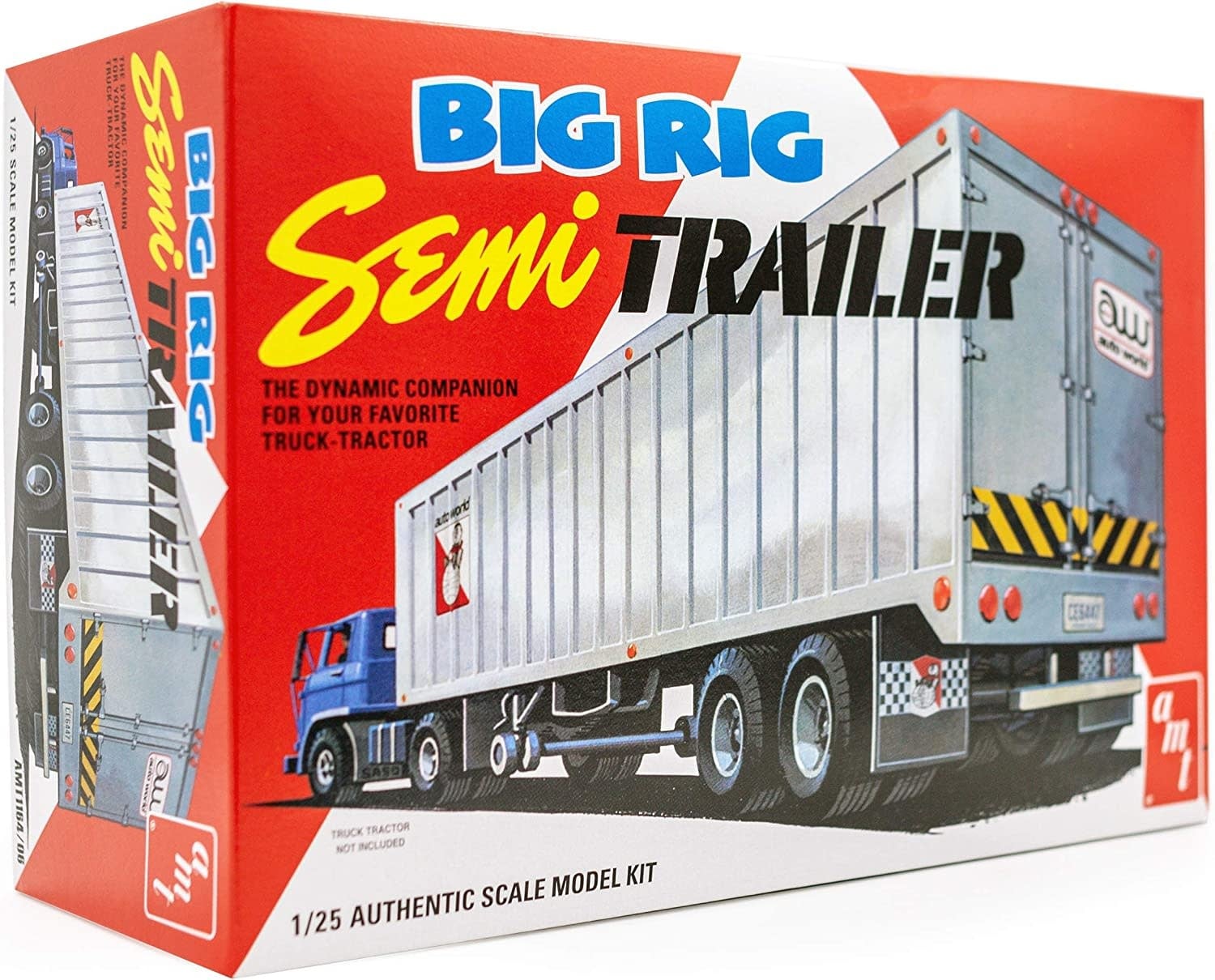 1164 AMT Big Rig Semi Trailer 1:25 Scale Model Kit