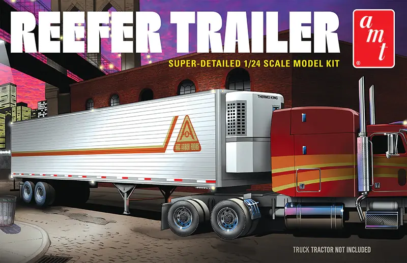 1170 AMT Reefer Semi Trailer 1:24 Scale Model Kit