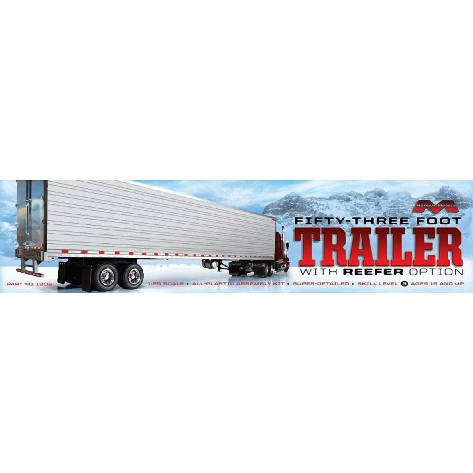 Moebius 1302 Great Dane Modern 53 Foot Trailer 1:25