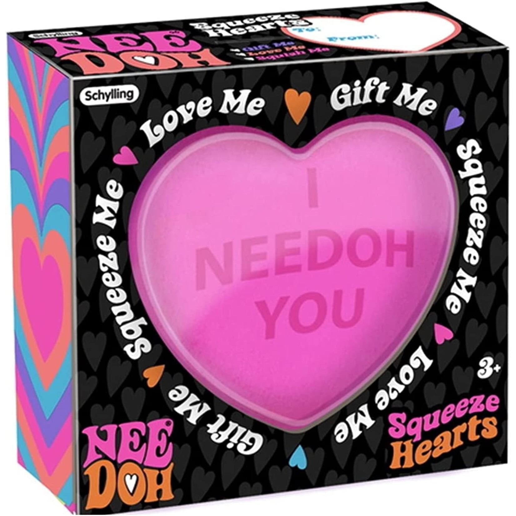 Schylling SQHND Squeeze Heart Nee Doh - Assorted Colors