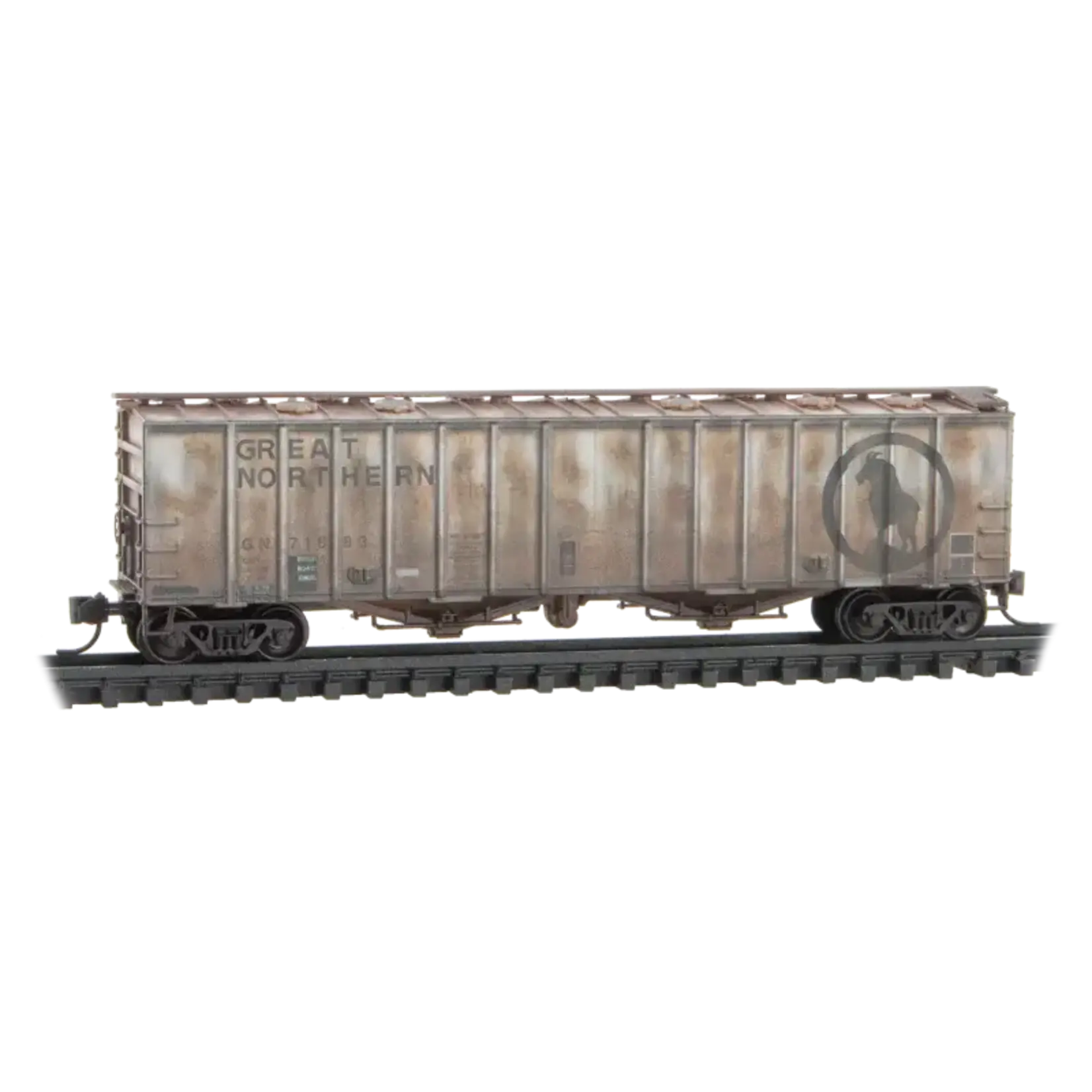 Micro Trains Line 09844210 N Great Northern Weathered 7163