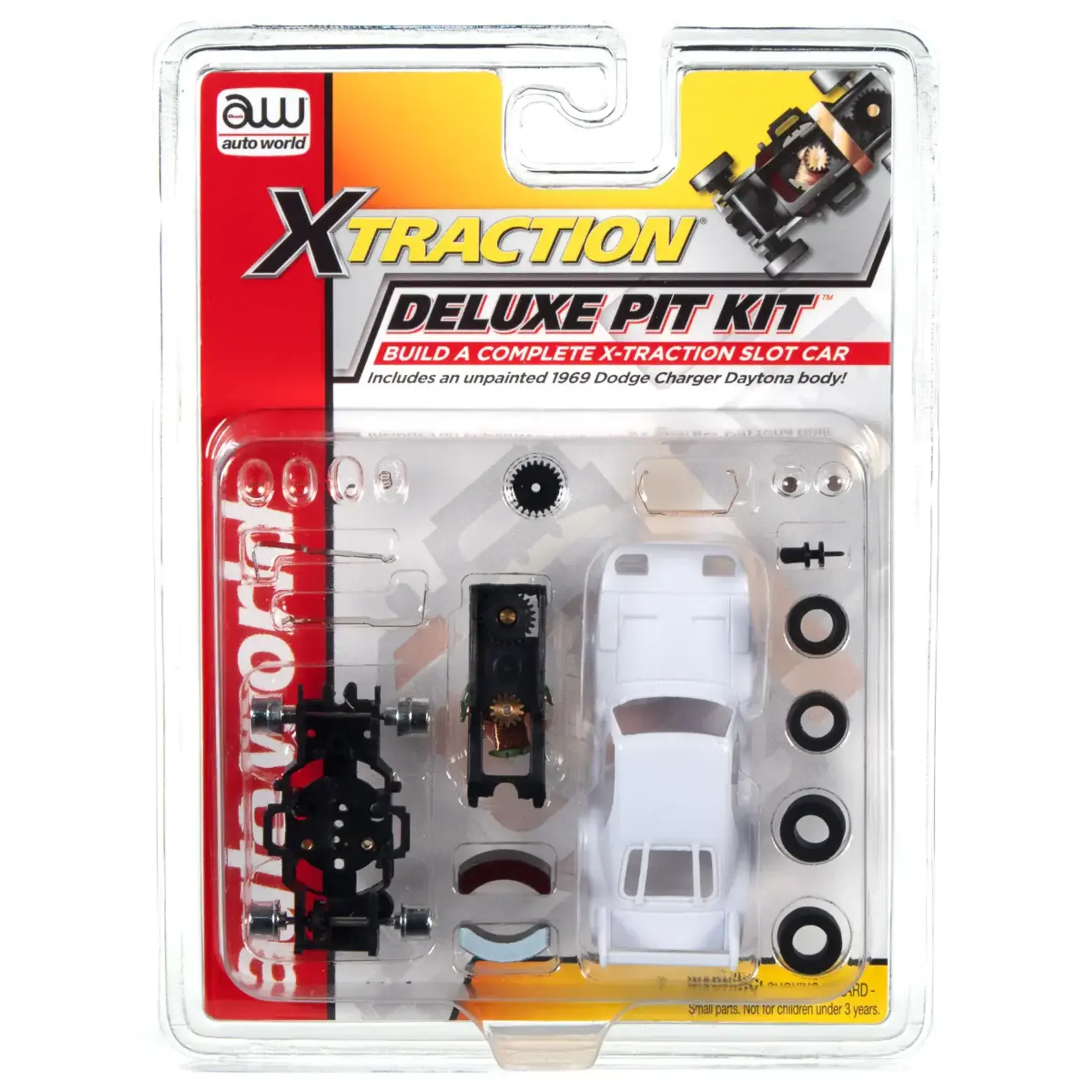 Auto World TRX110 X-Traction Deluxe Pit Kit (Includes Unpainted 1969 Dodge Charger Daytona Body)