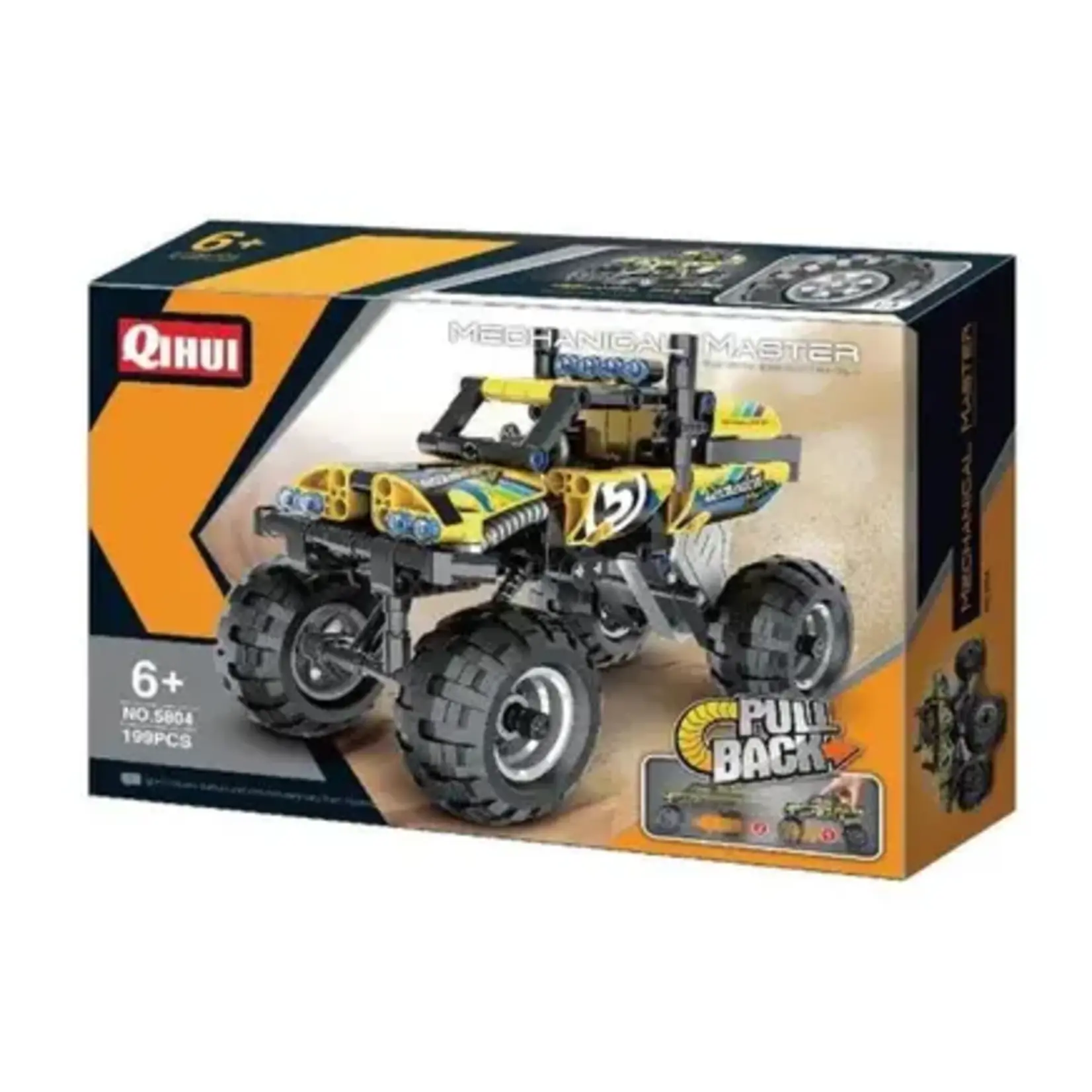 Qihui 5804 Tech Bricks Monstor Truck Pull Back