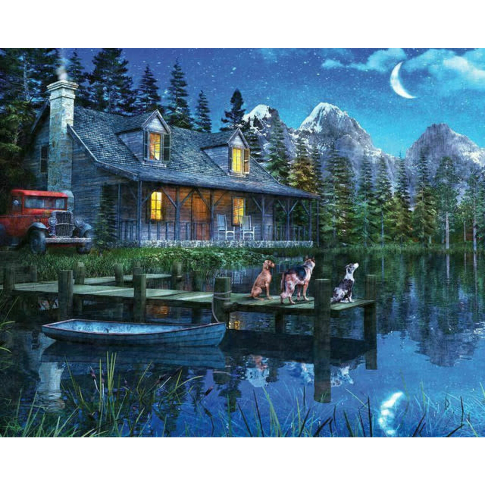 Springbok 3310871 Moonlit Night 1000 Piece Jigsaw Puzzle