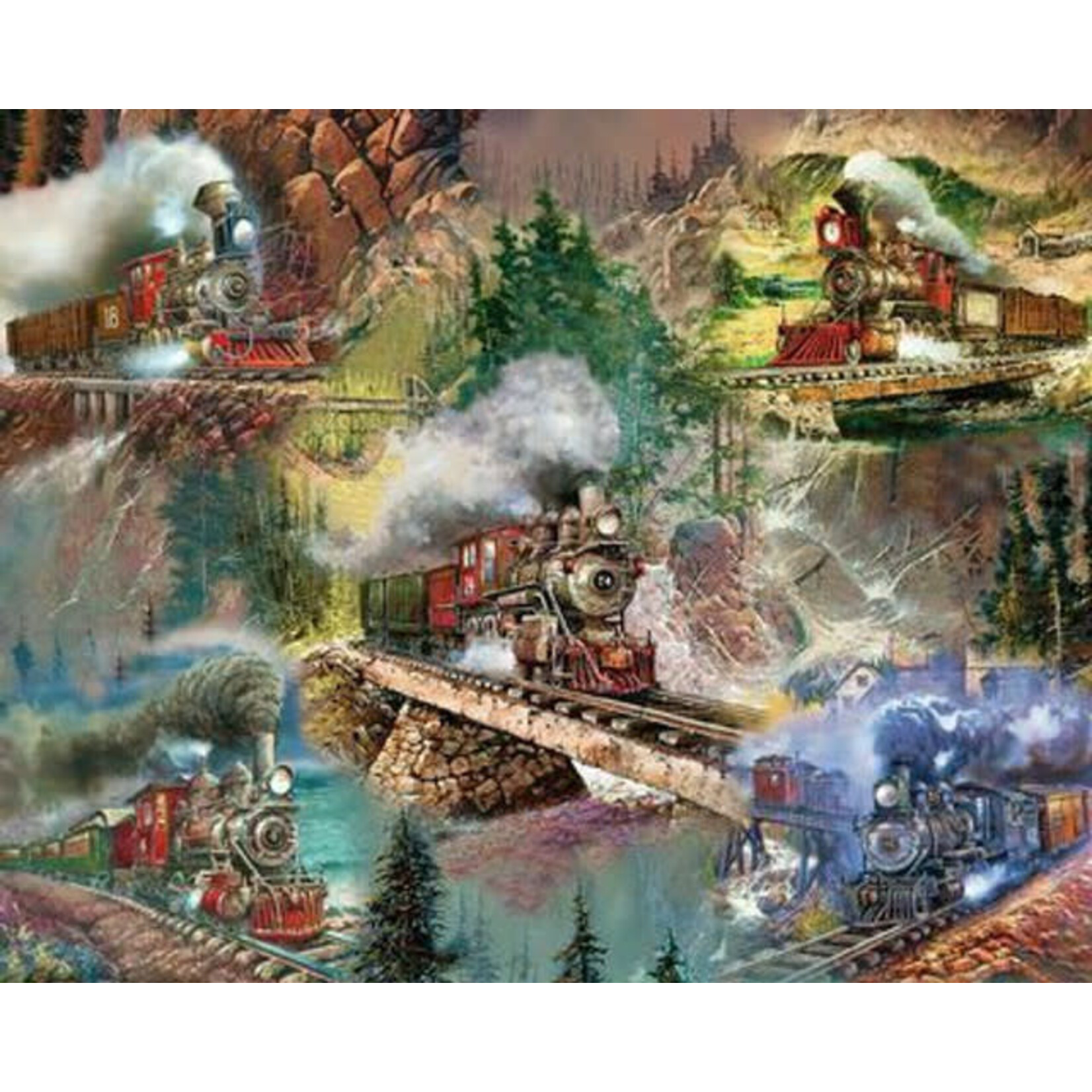 Springbok 3310948 Thrilling Trains 1000 Piece Jigsaw Puzzle