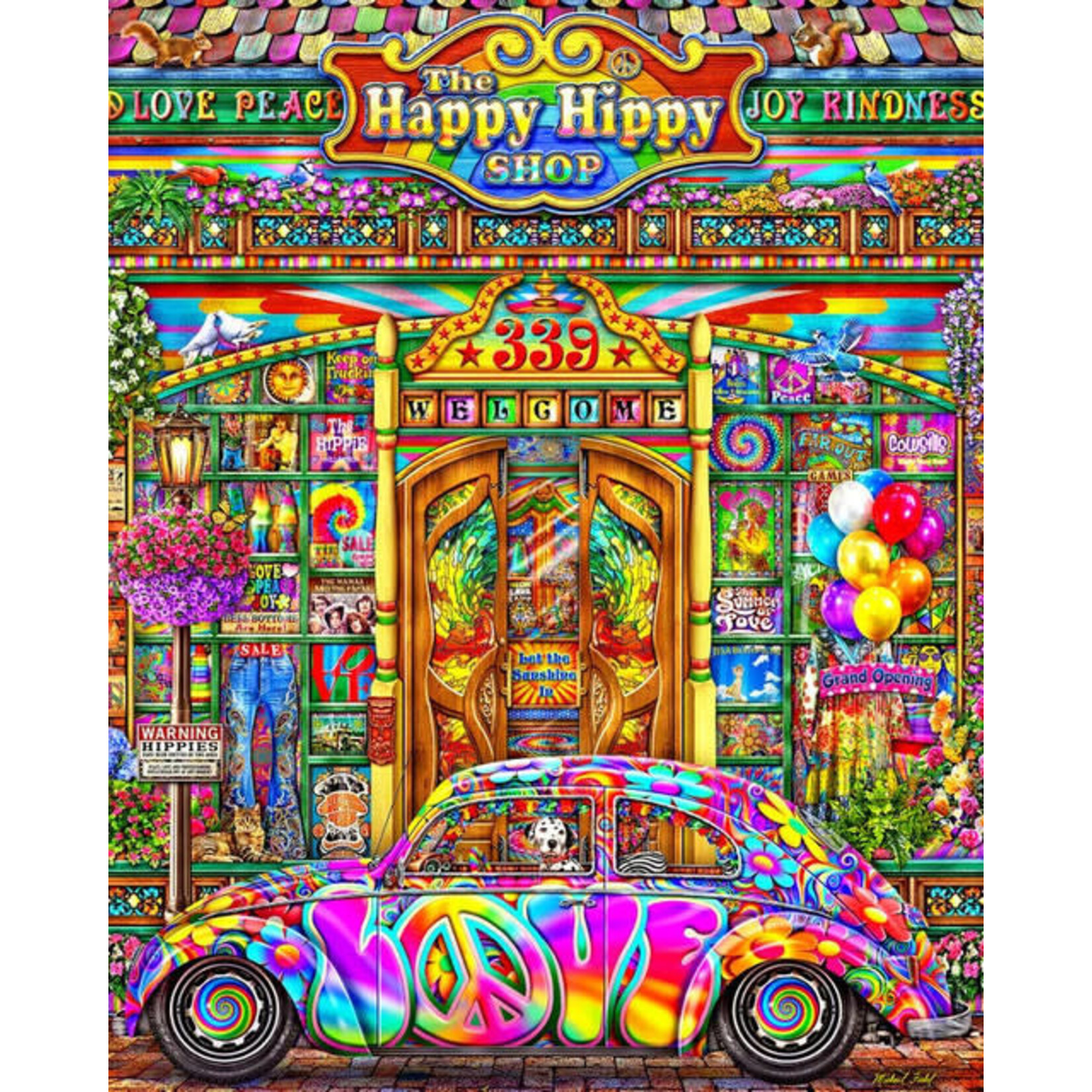 Springbok 3311128 Happy Hippy Shop 1000 Piece Jigsaw Puzzle