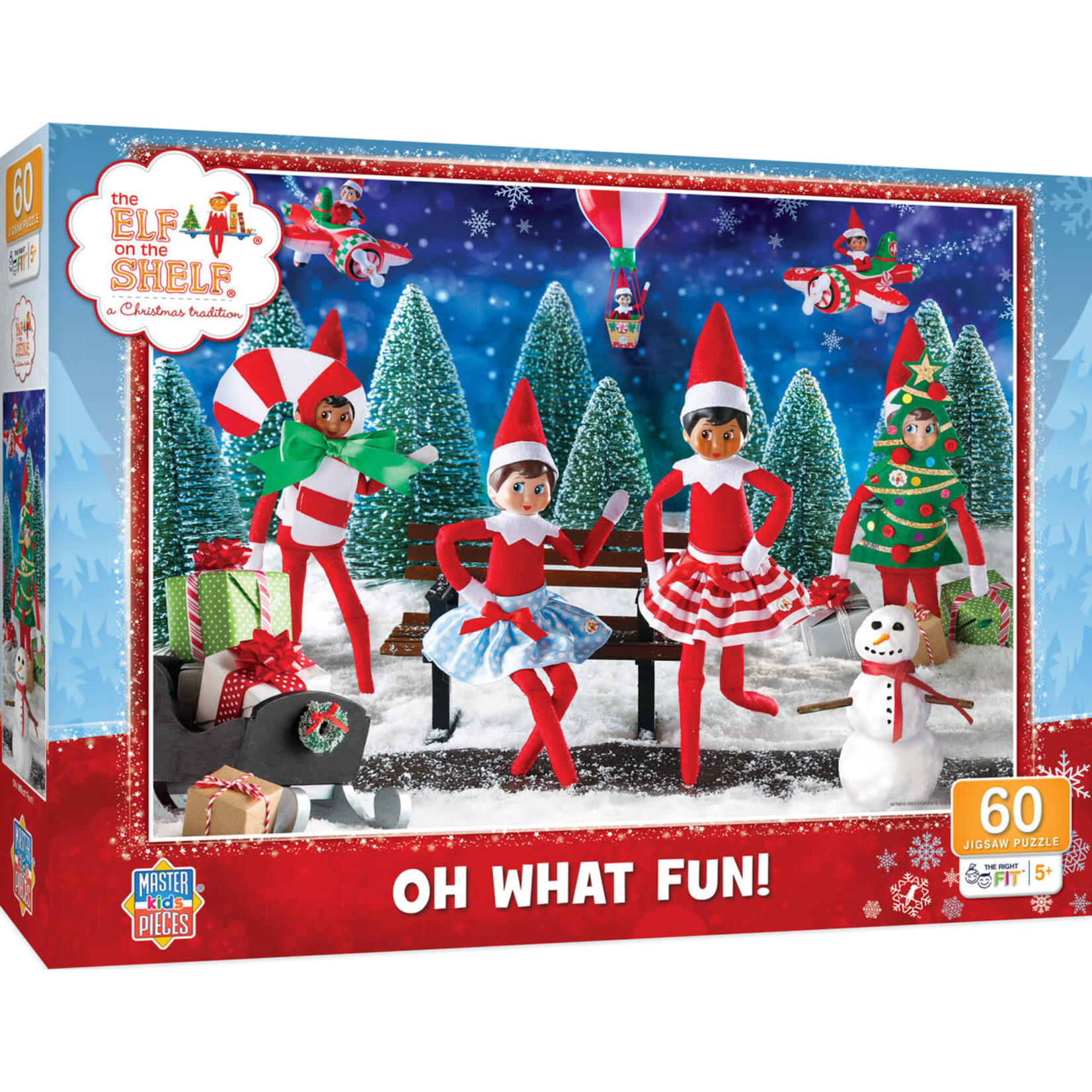 MasterPieces 12308 Elf on the Shelf - Oh What Fun 60 Piece Puzzle