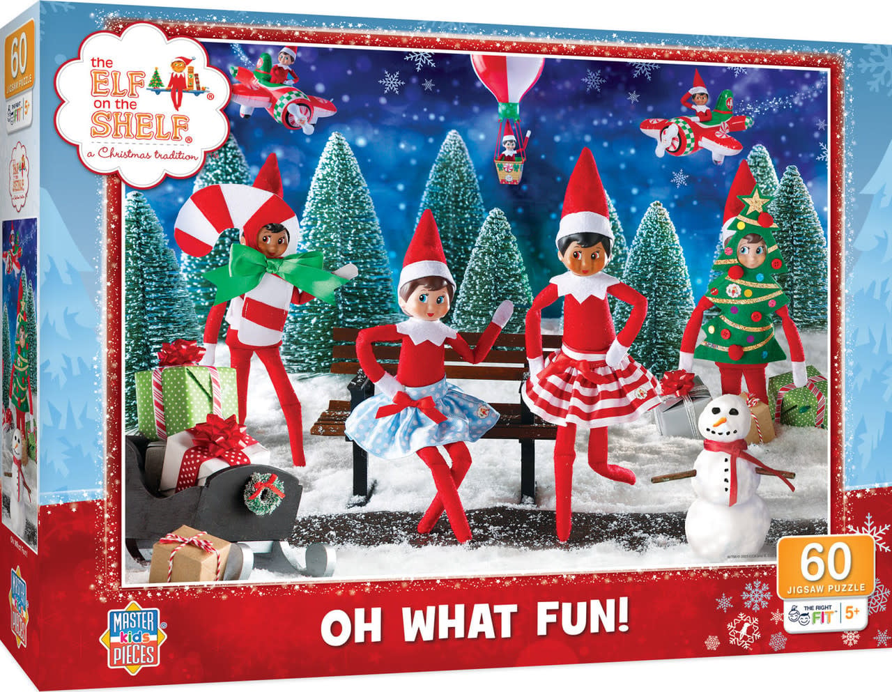 12308 Elf on the Shelf - Oh What Fun 60 Piece Puzzle