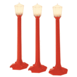 Lionel 637151 O Christmas Classic Street Lamps/red 3pk