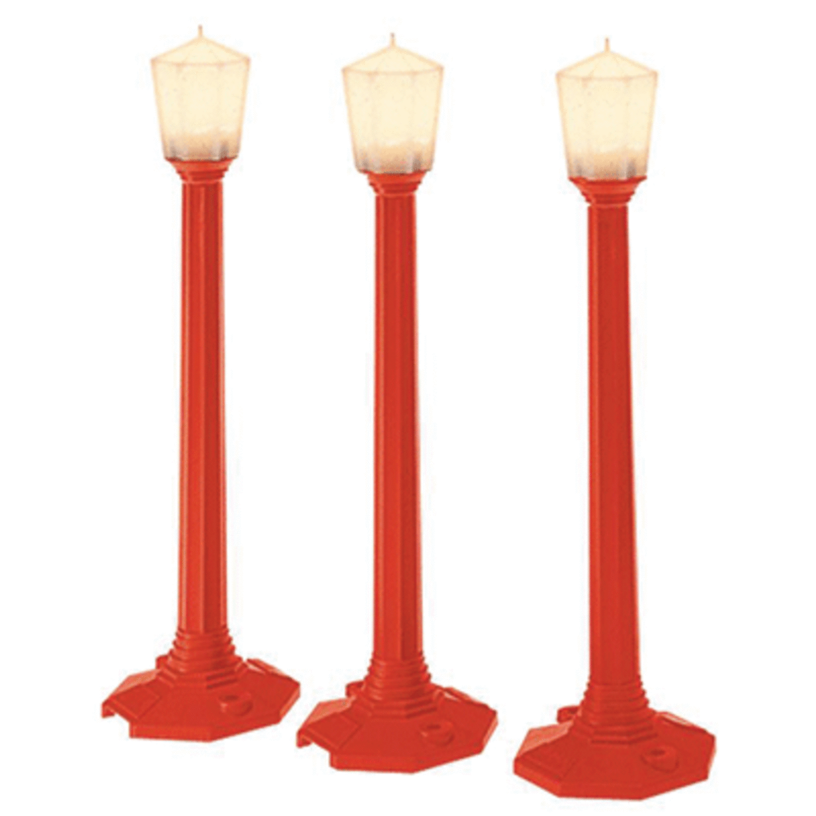 Lionel 637151 O Christmas Classic Street Lamps/red 3pk