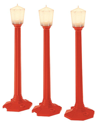 637151 O Christmas Classic Street Lamps/red 3pk