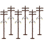 Lionel 637995 O Scale Telephone Poles w/Lights