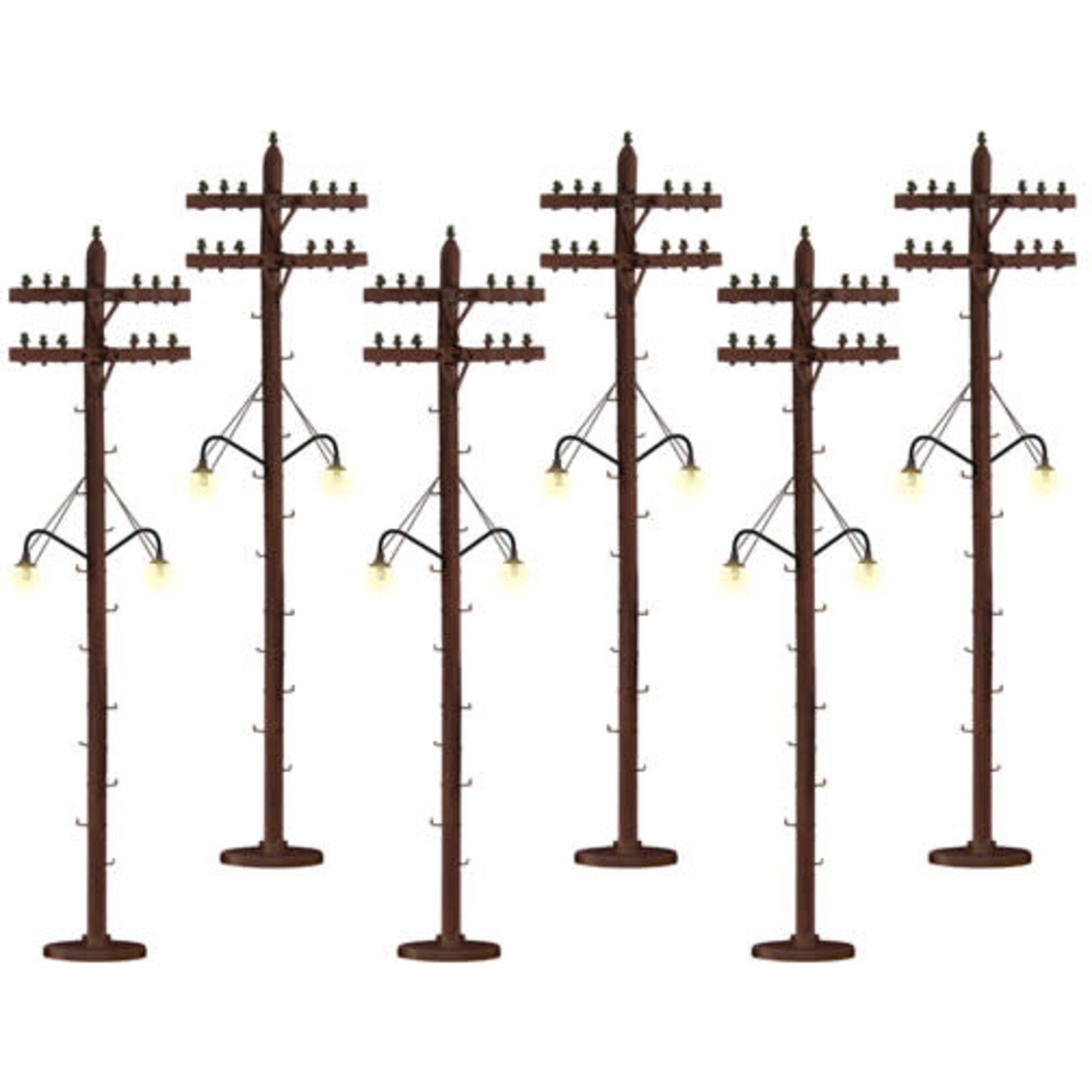 Lionel 637995 O Scale Telephone Poles w/Lights