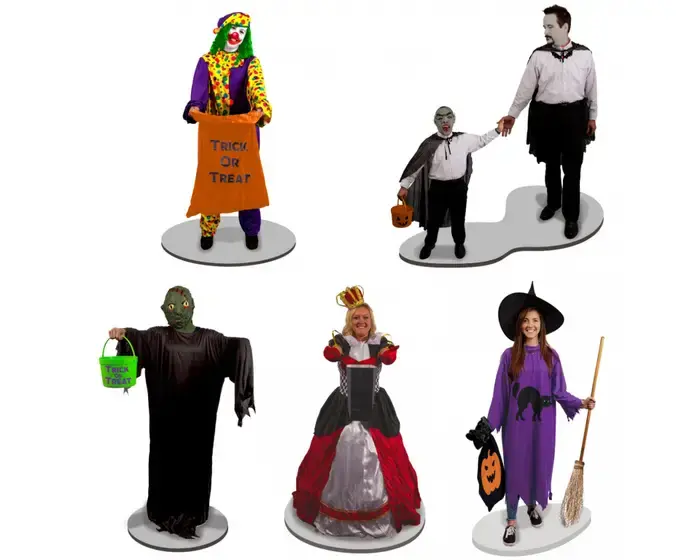 1930070 O Trick or Treaters Figures/5pc