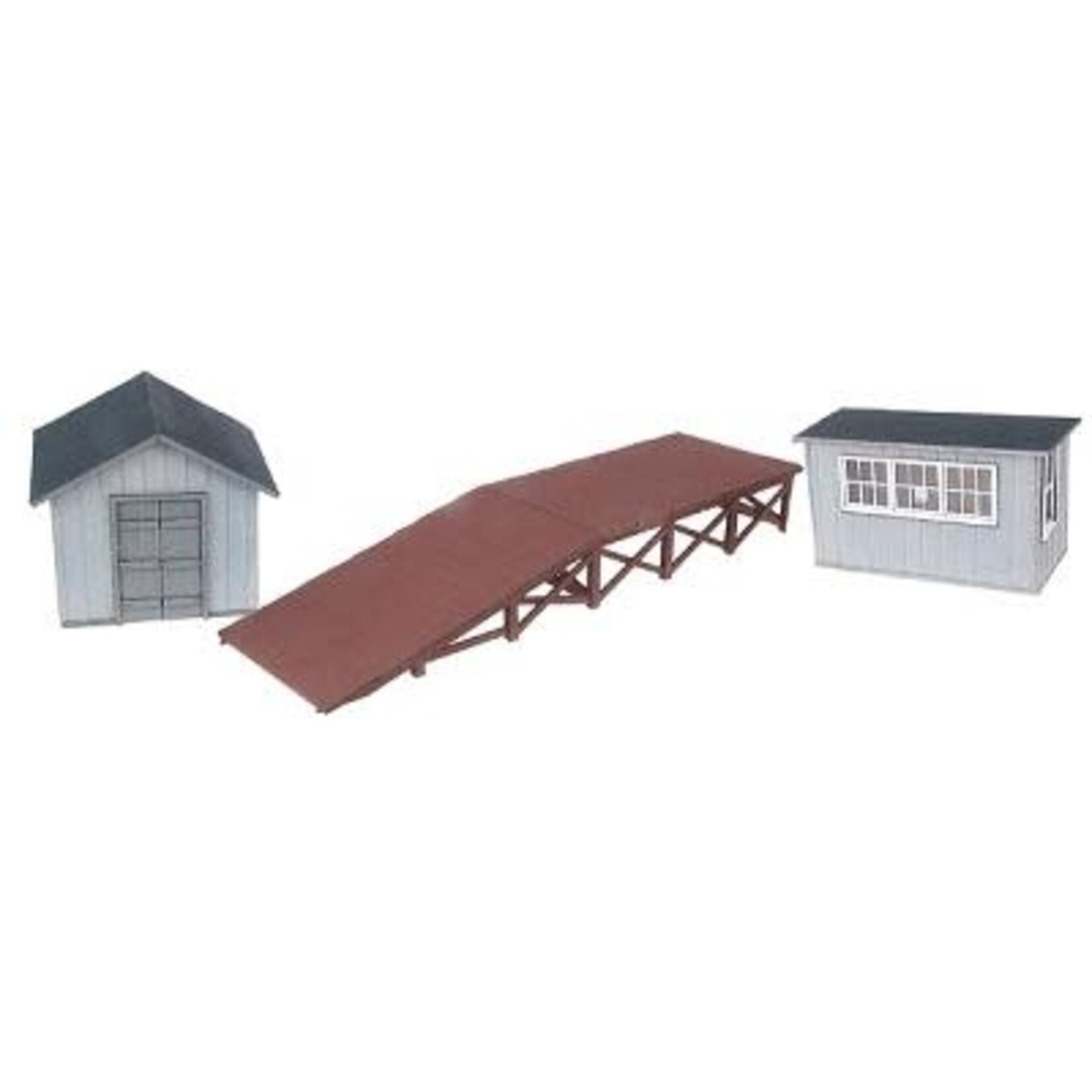 Scale University 1008K O Laser Cut Three Track-Side Structures Kit
