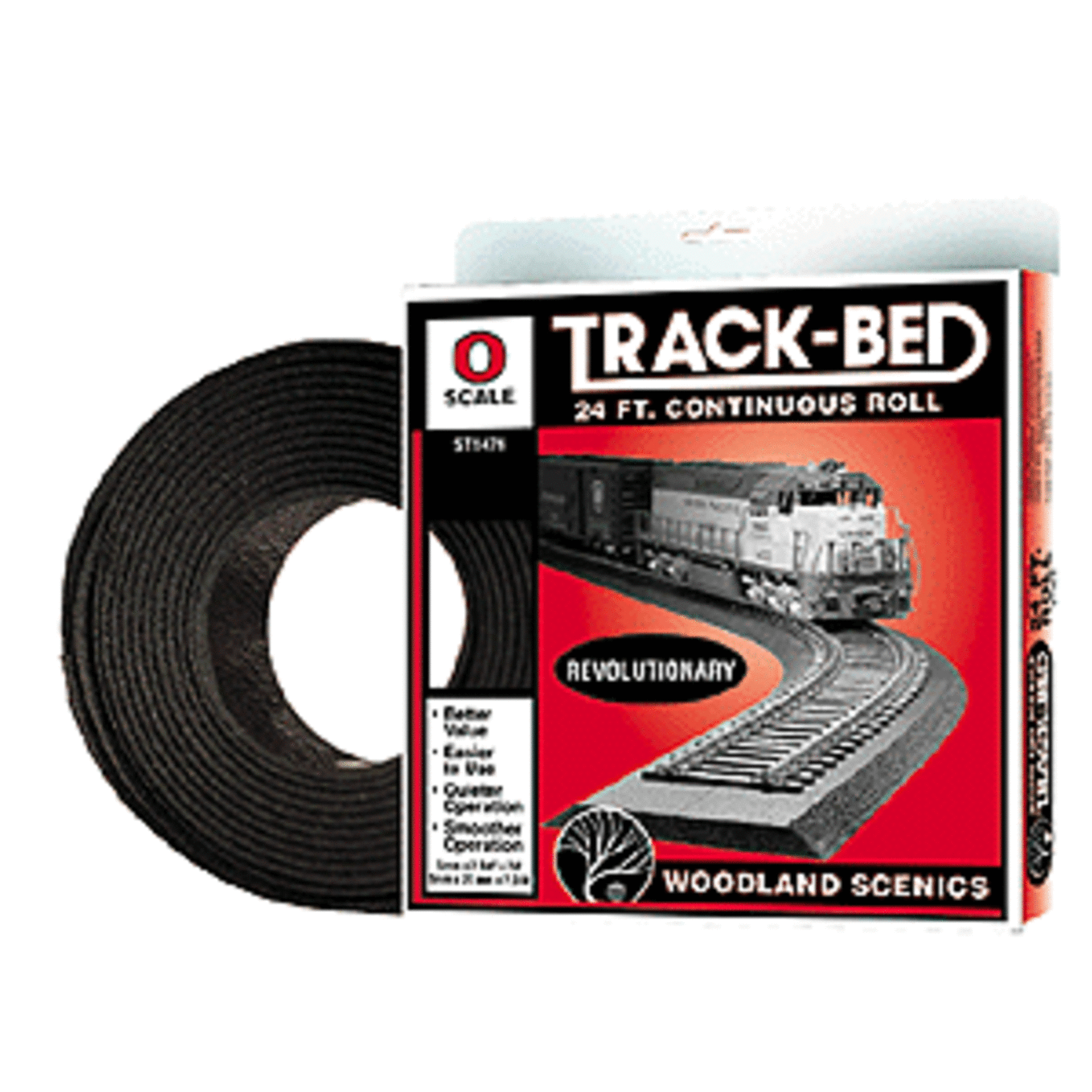 Woodland Scenics 1476 O Track Bed 24 Feet Continuous Roll