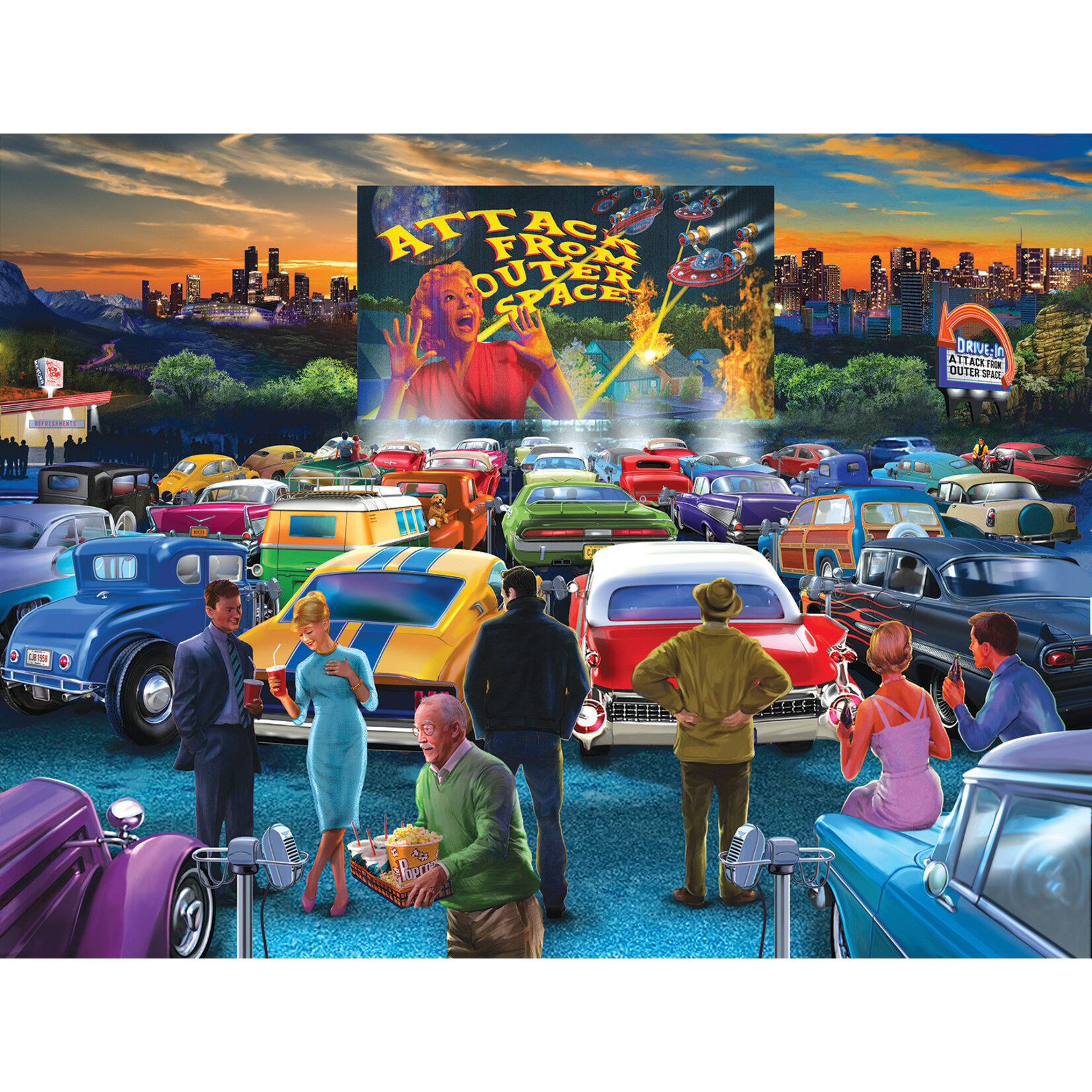 Suns Out 31942 Drive In 500 Piece Jigsaw Puzzle