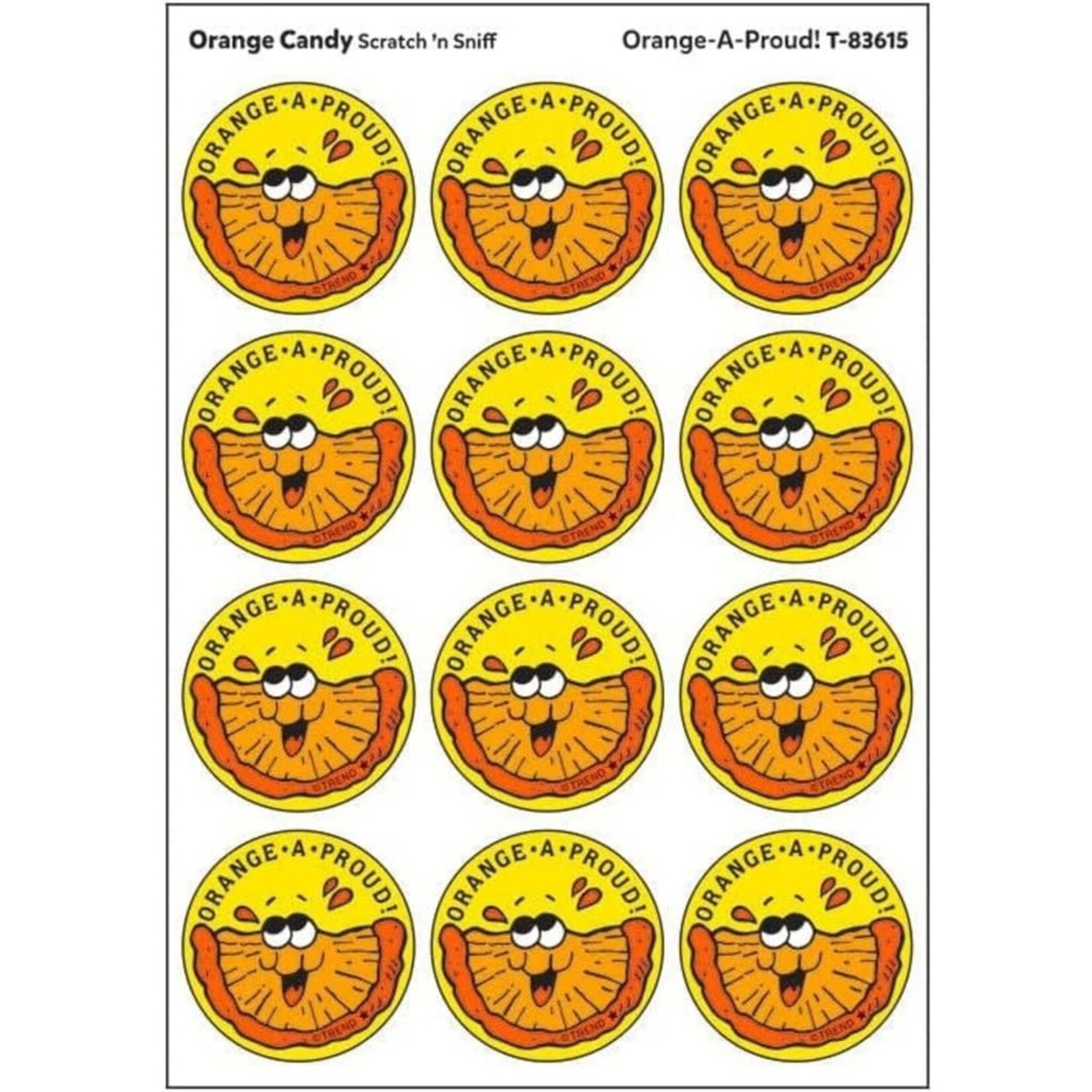 Trend 83615 Orange Candy Stinky Stickers