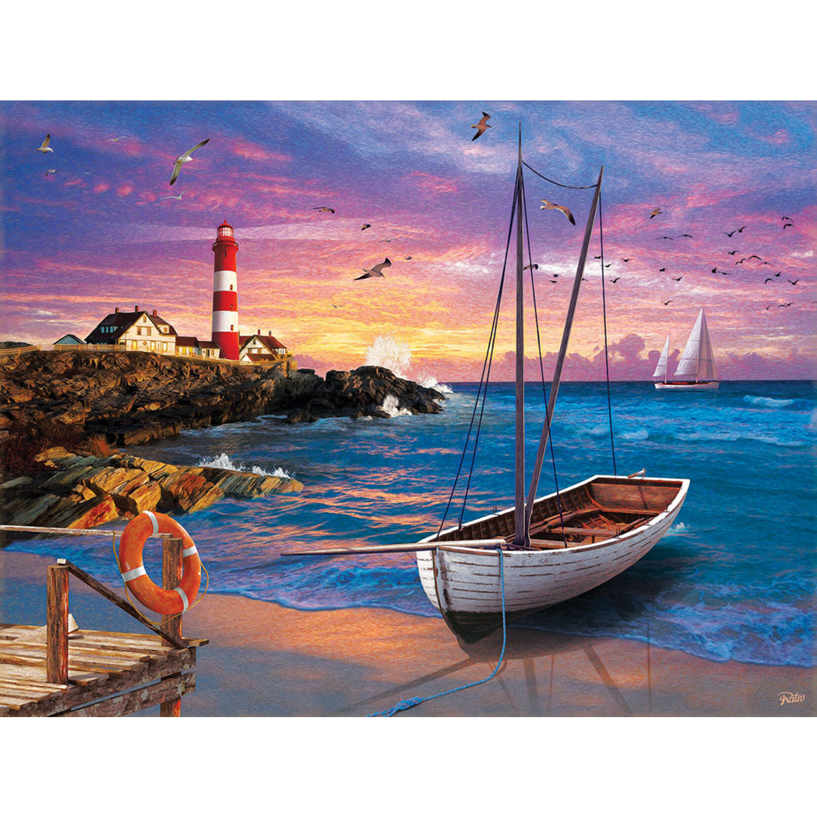 Suns Out 42253 Cozy Cove 500 Piece Jigsaw Puzzle