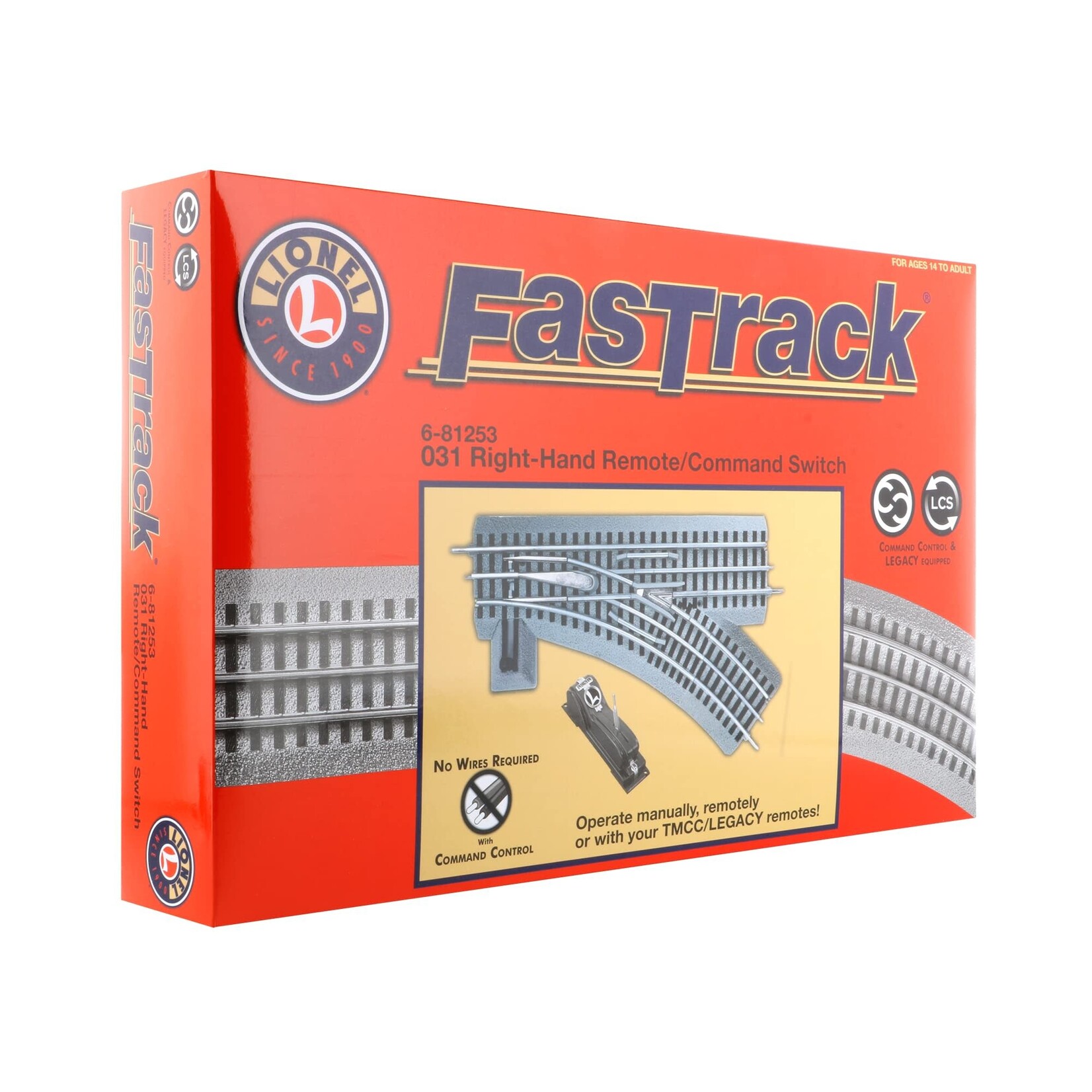 Lionel 681253 O FasTrack O31 Remote Command RH Switch