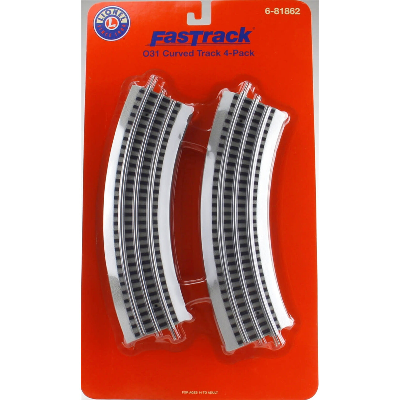 Lionel 681862 O FasTrack O31 Curve 4 Pack