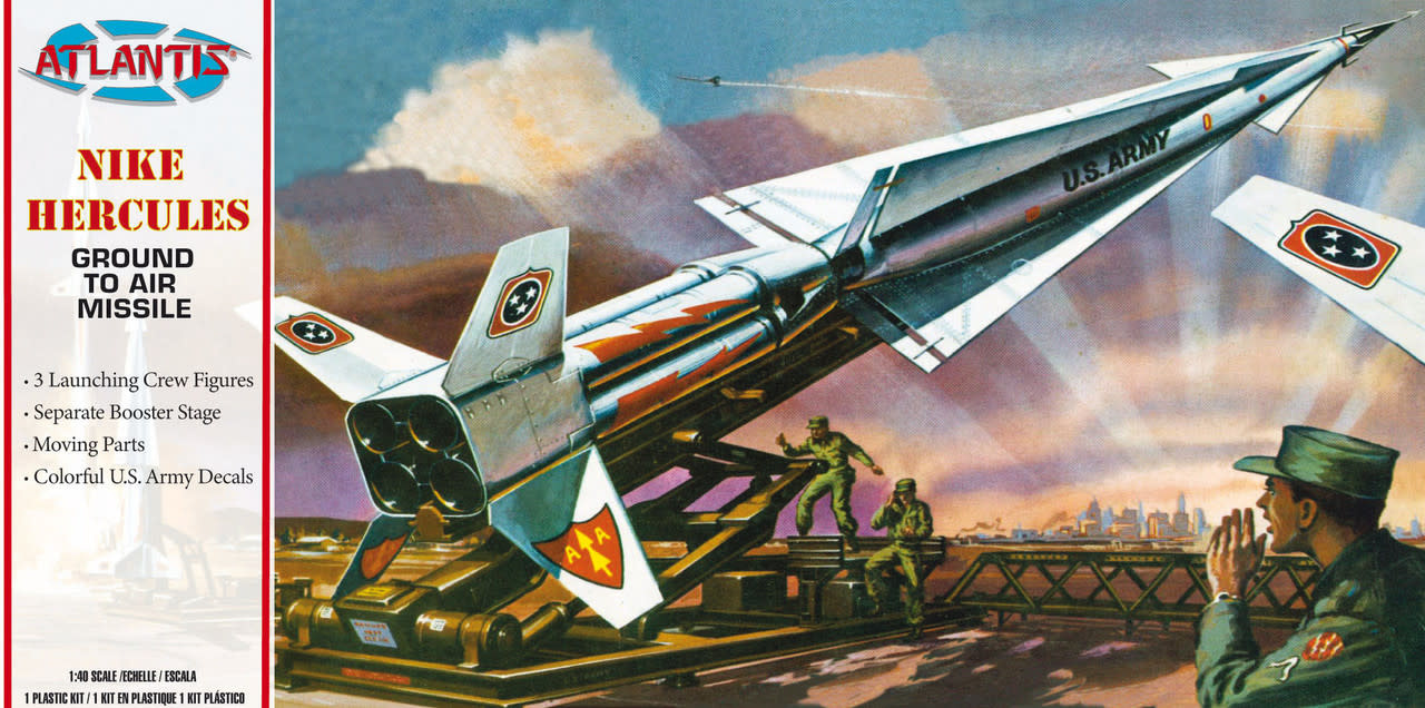1804 Nike Hercules Missile US Army 1:40 w/ Crew Figures