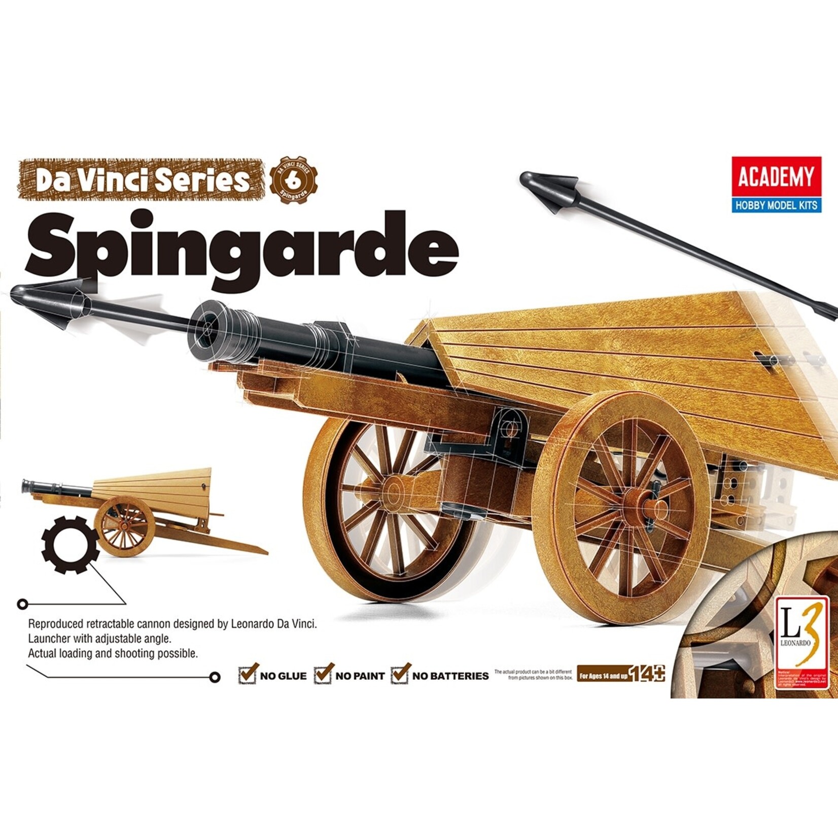 Academy 18142 Leonardo Da Vinci's Spingarde