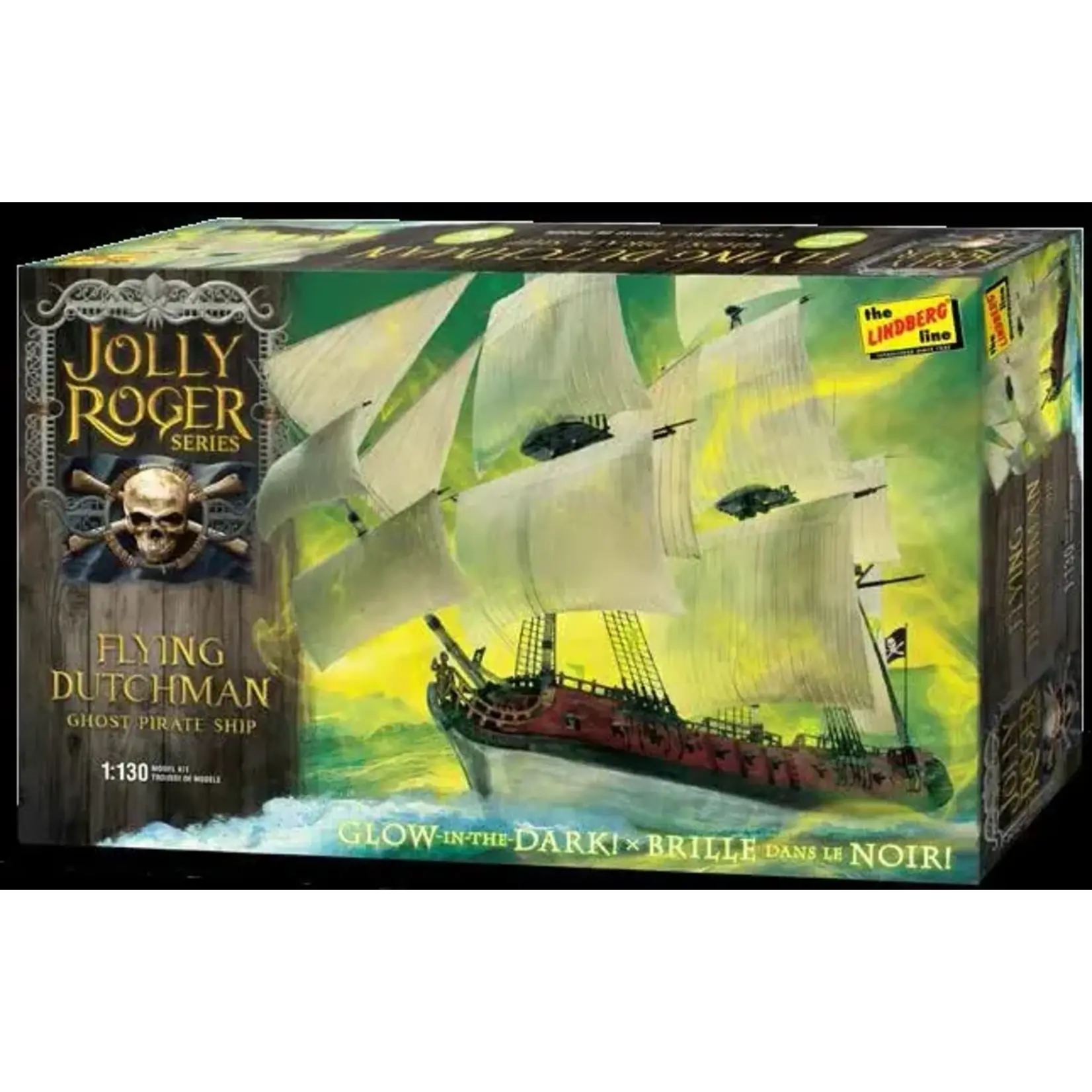 Lindberg 218 1:130 Jolly Roger Flying Dutchman Pirate Ship Kit