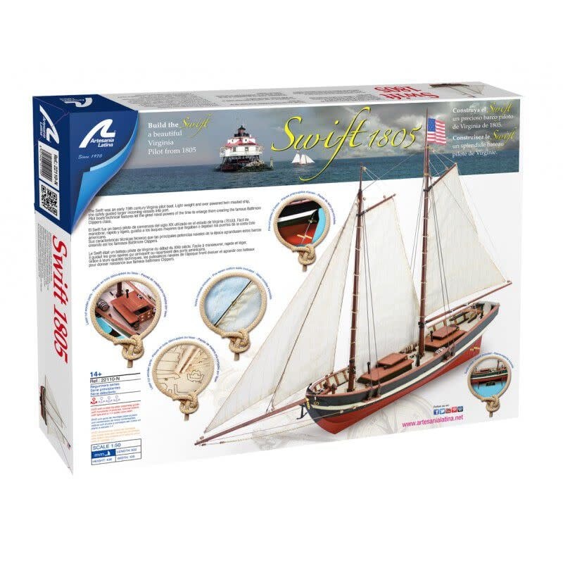 22110N 1/50 Swift Easy Build Wood Pilot Boat Kit