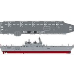 Hasegawa 43171  1/700 J.M.S.D.F. DDH 183 Izumo Full Hull