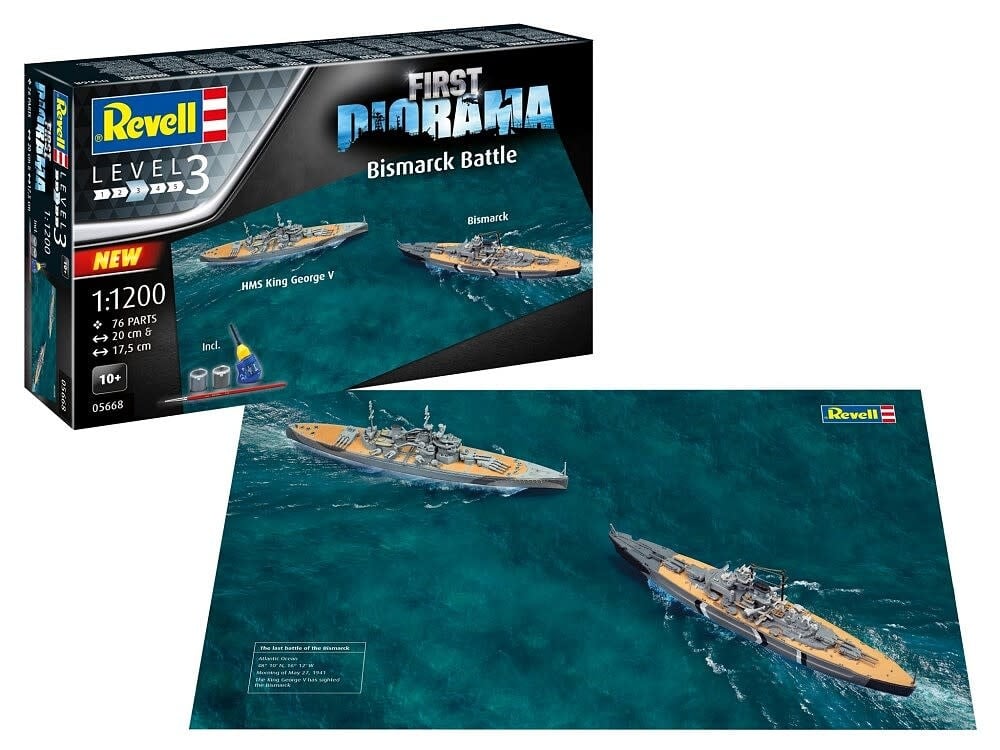 5668 1/1200 German Bismarck & King George V Battleship