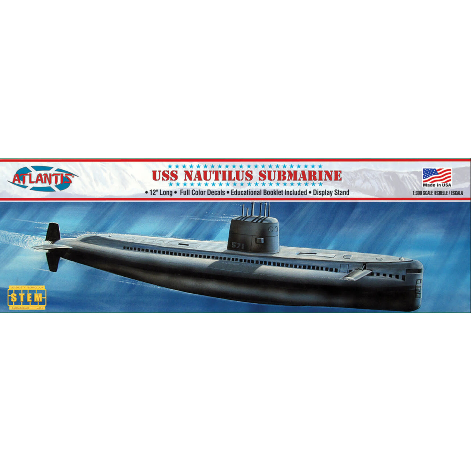 Atlantis 750 1:300 USS Nautilus Submarine