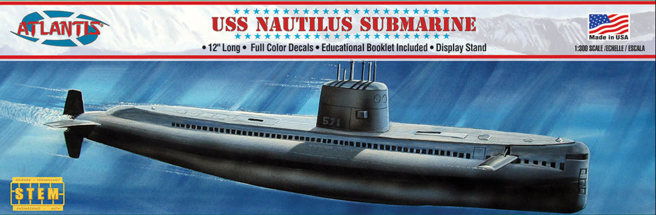 750 1:300 USS Nautilus Submarine