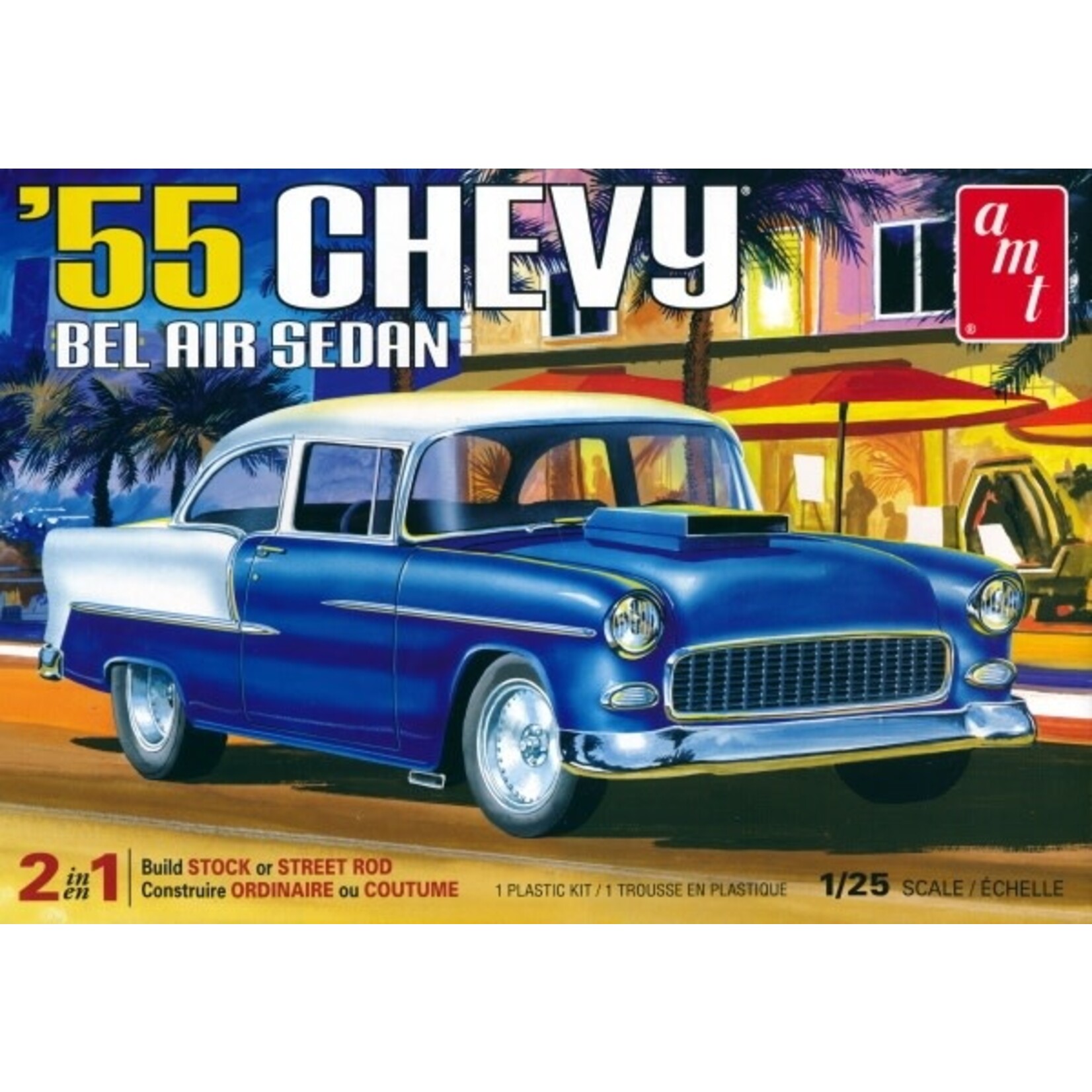 AMT 1119 1955 Chevy Bel Air Sedan 2T Skill 2