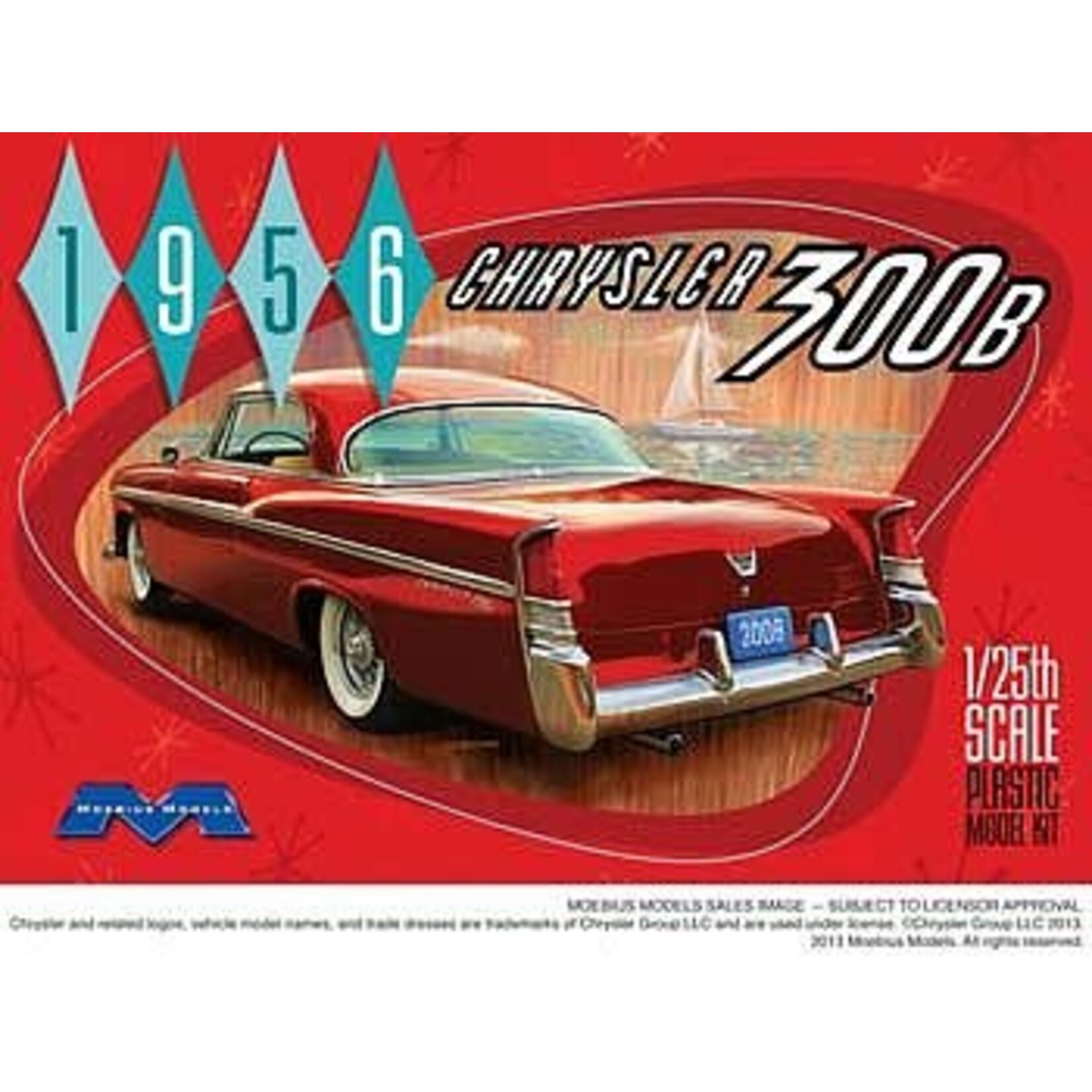 Moebius 1207 1:25 1956 Chrysler 300B Skill Level 3
