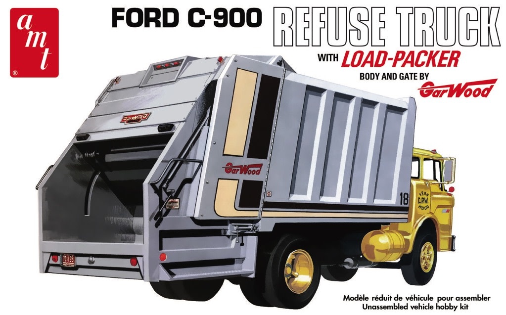 1247 Ford C-600 Gar-Wood Load Packer Refuse Truck - Garbage