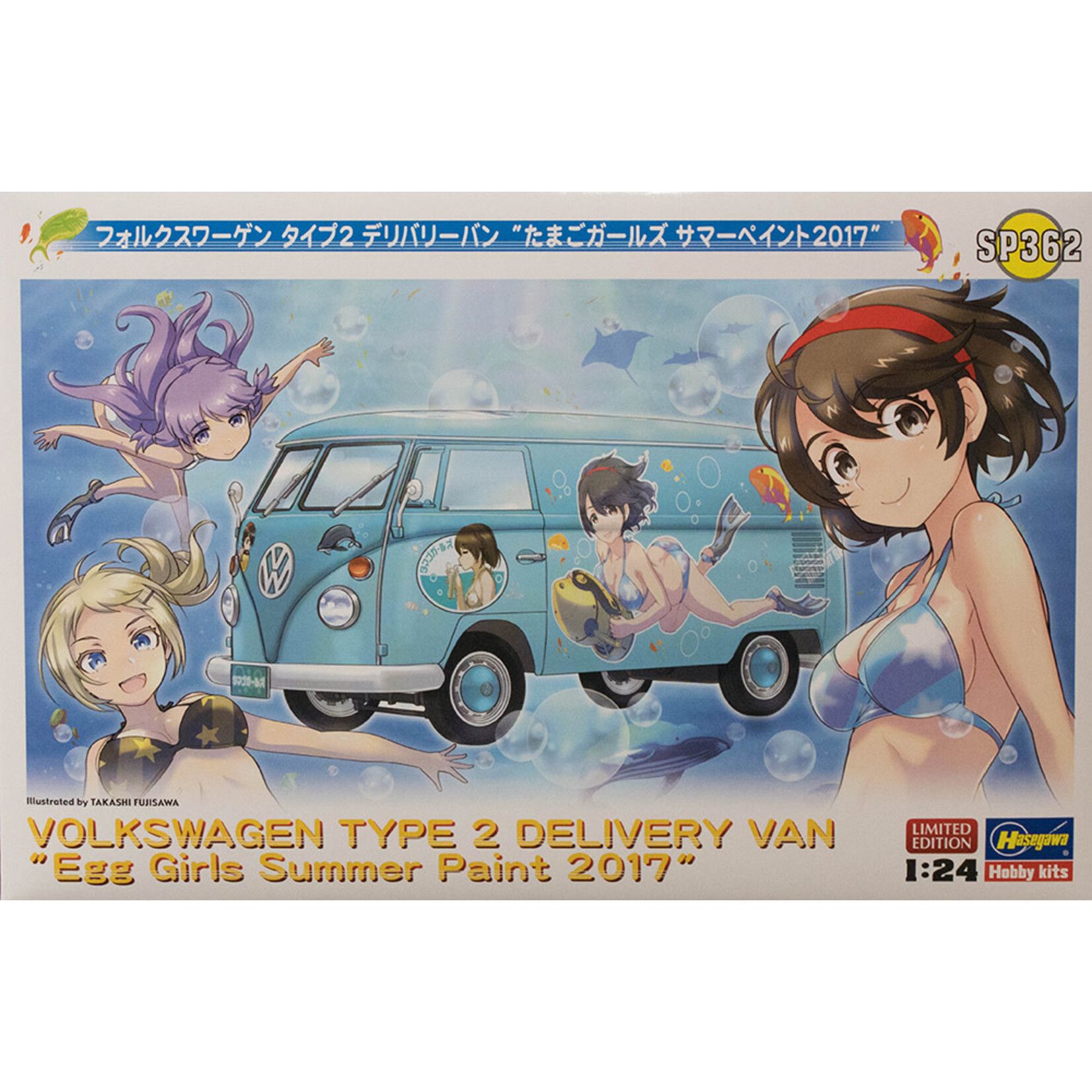 Hasegawa 52162 1/24 VW Type 2 Del Van Egg Girls Summer 2017