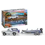 Revell 17242 1/24 Gone Fishing 1980 Ford Bronco w/ Bass Boat & Trailer