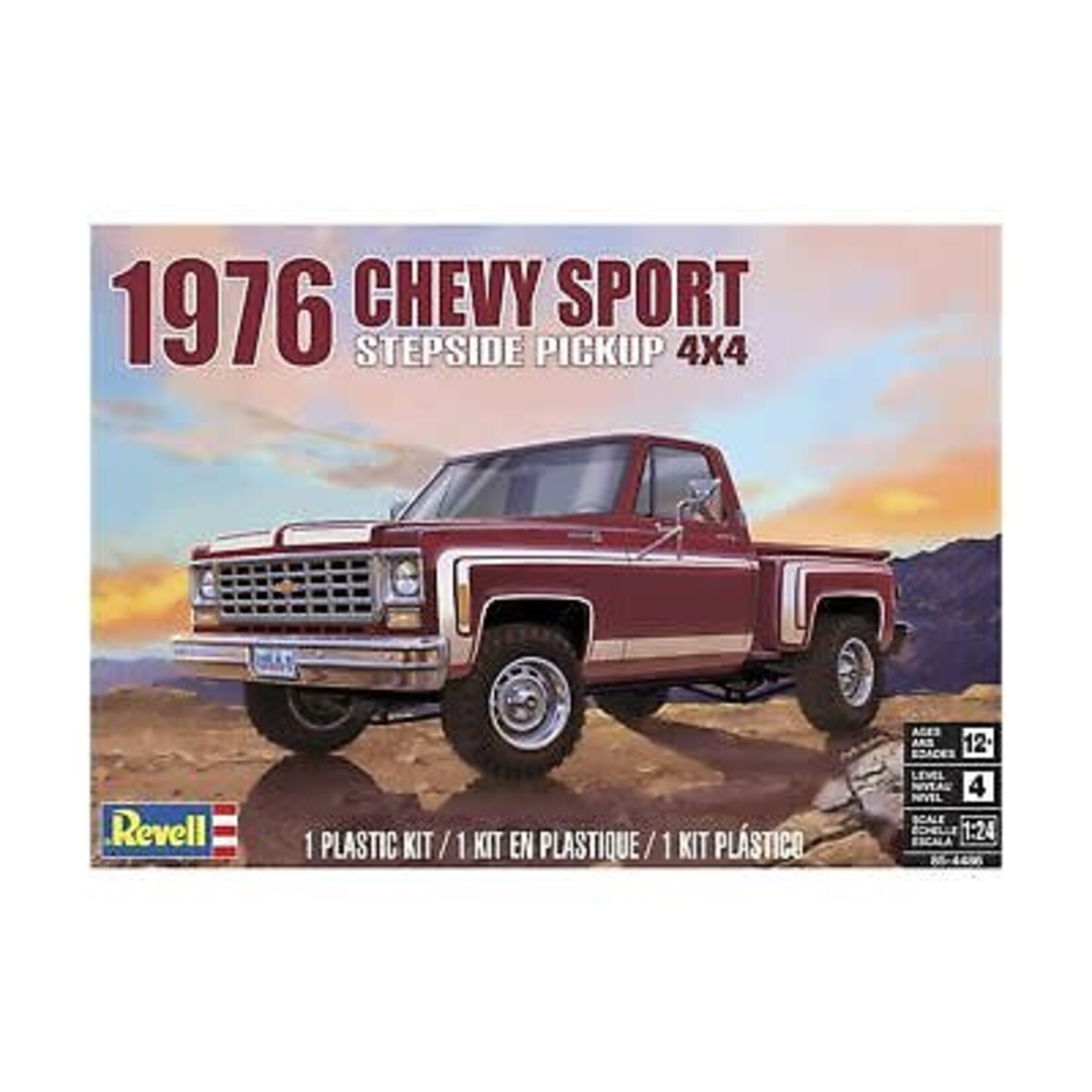 Revell 854486 76 Chevy Sport Stepside 4x4 Pickup Truck