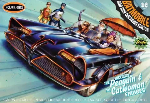 998 Batmobile w/ Catwoman & Penguin Figures