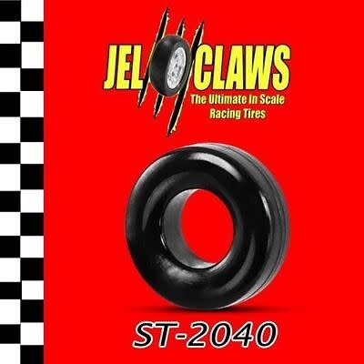 2040 1/64 Rubber Racing Tires for Aurora Dune Buggy (Front/Rear) & Hot Rod (Rear) - 10 Tires