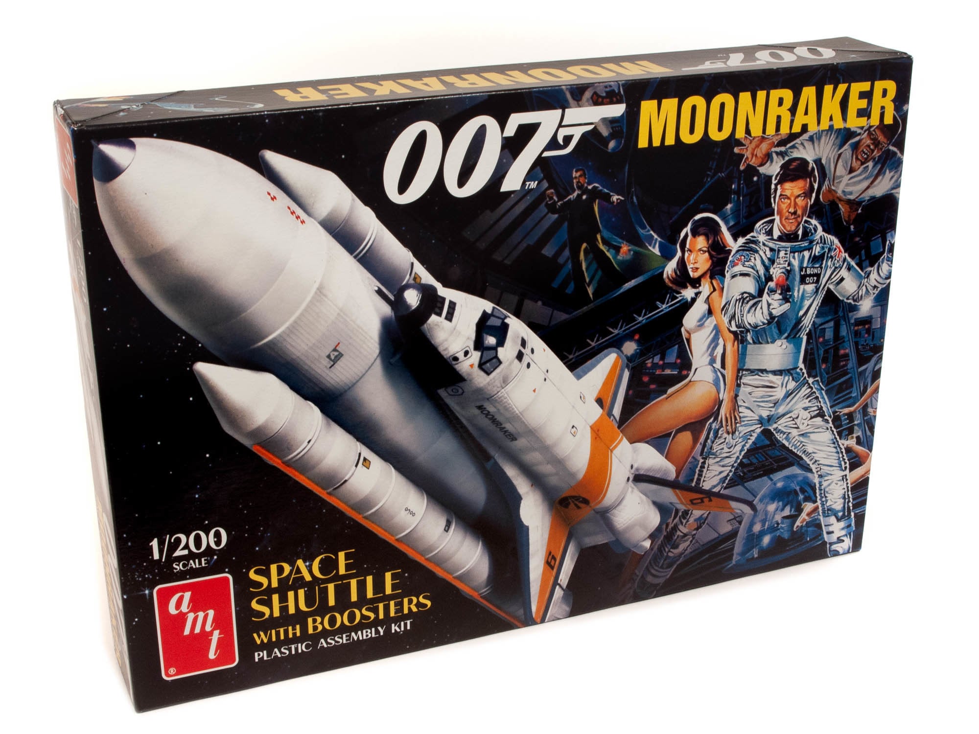 1208 Moonraker Shuttle w/ Boosters James Bond Plastic Model Kit 1:200